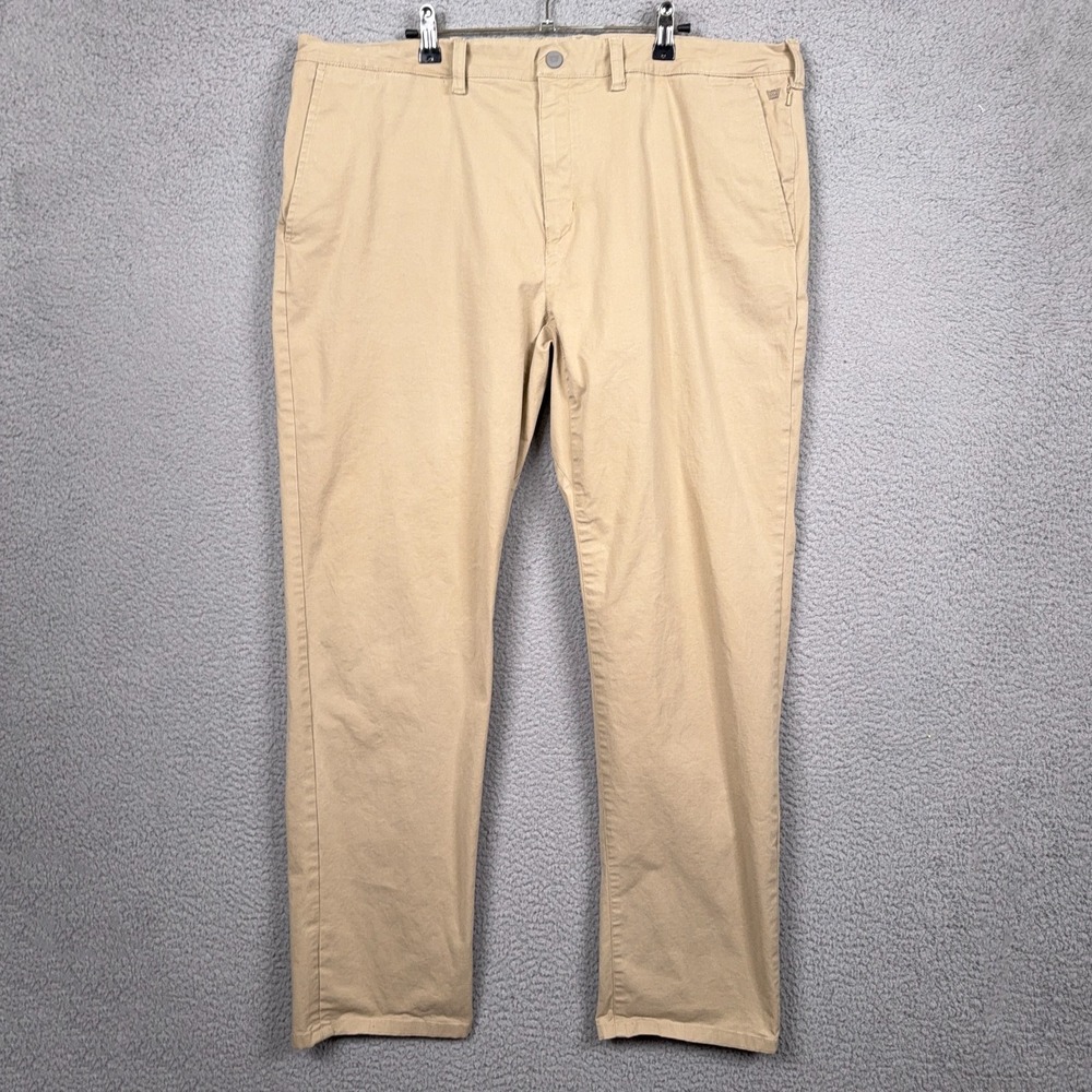 Mack Weldon Pants Mens 40x32 Beige Stretch‎ Chino Preppy Golf Office Business